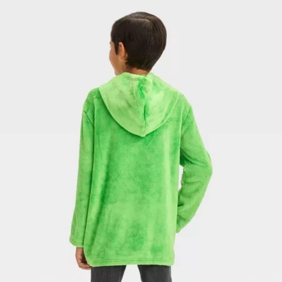 Grinch Christmas Fleece Pullover Hoodie Unisex Small - Picture 2 of 4